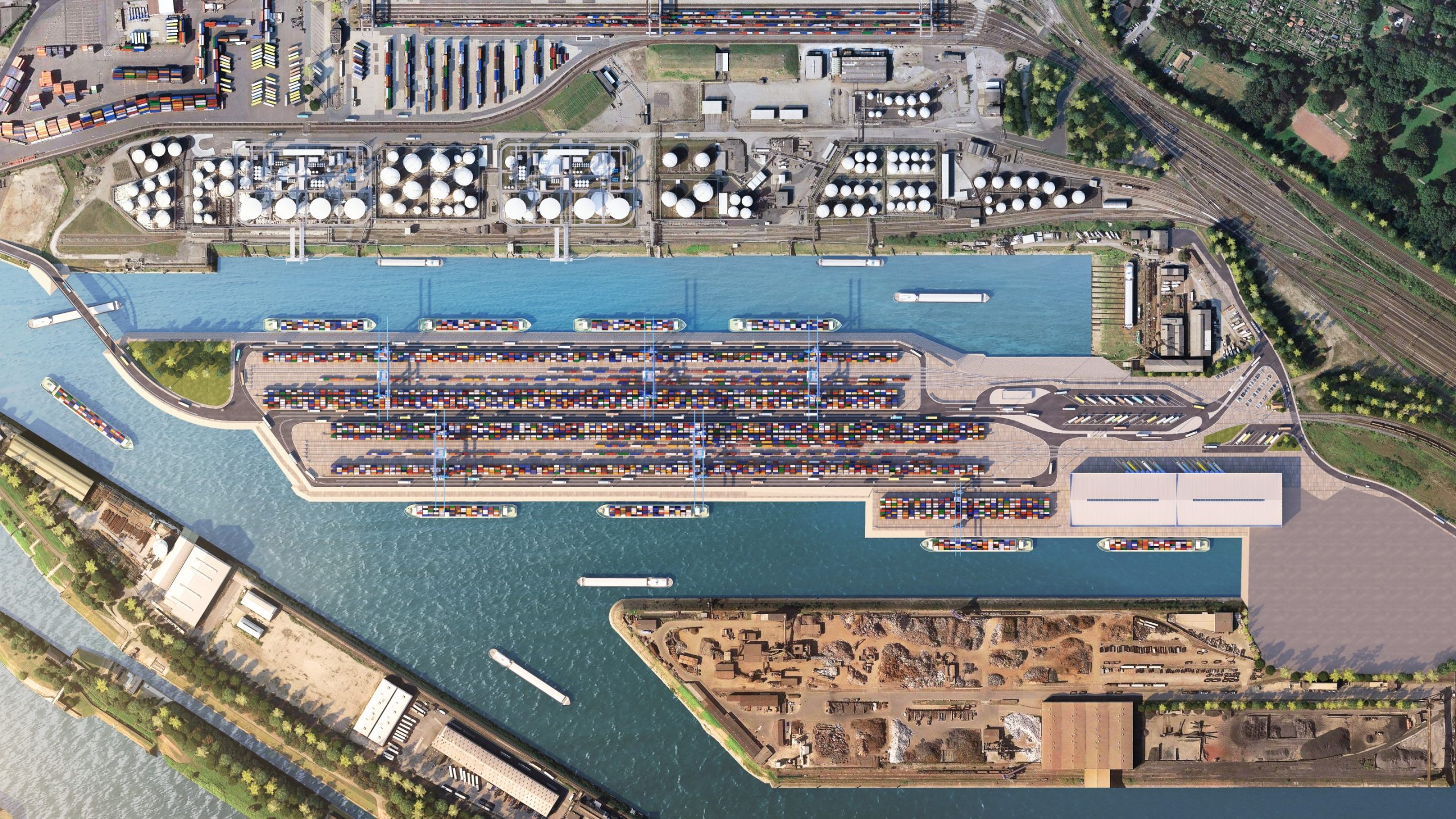 Visualisierung des geplanten Terminals_DGT_Planungsstand März 2019_Copyright duisport